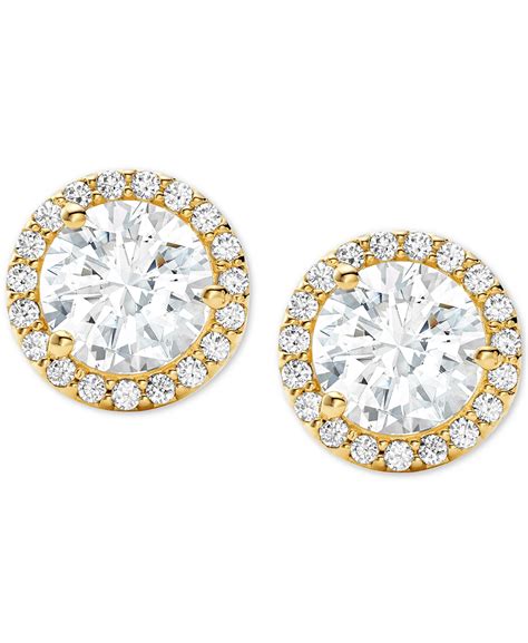 michael kors celestial stud earrings|Michael Kors halo stud earrings.